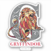 GRYFFINDOR™ Crosshatched Emblem Sticker (Voorkant)