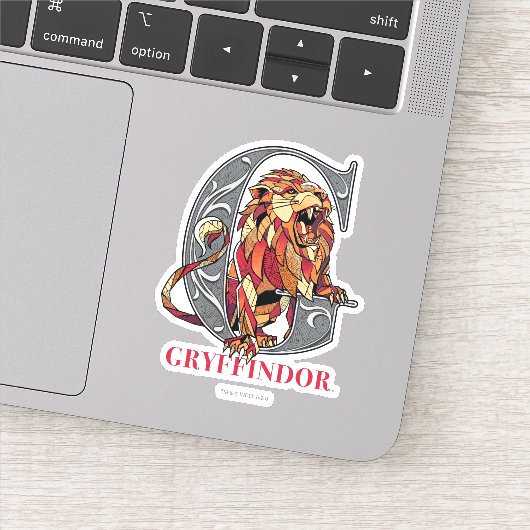 GRYFFINDOR™ Crosshatched Emblem Sticker (Detail)