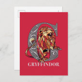 GRYFFINDOR™ Crosshatched Emblem Uitnodiging Briefkaart (Voorkant / Achterkant)