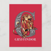 GRYFFINDOR™ Crosshatched Emblem Uitnodiging Briefkaart (Voorkant)