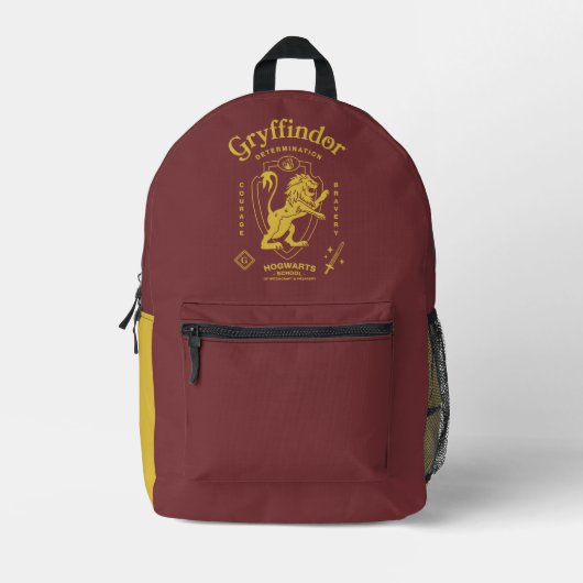 GRYFFINDOR™ Determination Courage Bravery Crest Bedrukte Rugzak (Voorkant)