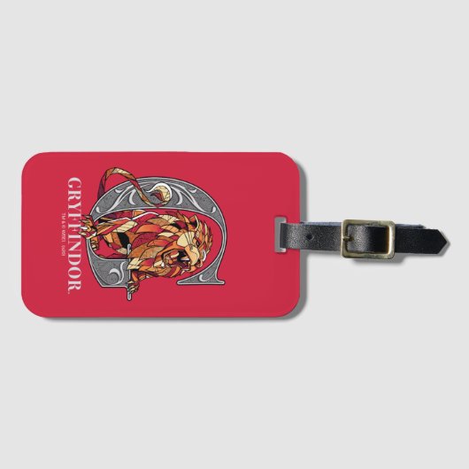GRYFFINDOR™ gekraakte emblam Bagagelabel (Voorkant (horizontaal))