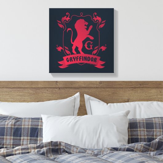 GRYFFINDOR™ House Crest Canvas Afdruk (Insitu (Slaapkamer))