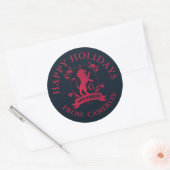  GRYFFINDOR™ House Crest PRETTIGE FEESTDAGEN | Ronde Sticker (Envelop)