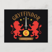 GRYFFINDOR™ House Double Lion Sword Graphic Briefkaart (Voorkant)
