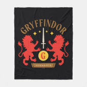 GRYFFINDOR™ House Double Lion Sword Graphic Fleece Deken (Voorkant)