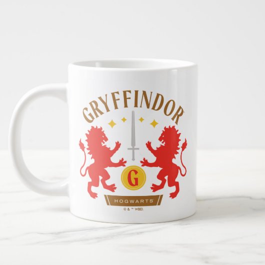 GRYFFINDOR™ House Double Lion Sword Graphic Grote Koffiekop (Links)