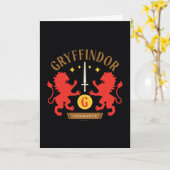 GRYFFINDOR™ House Double Lion Sword Graphic Kaart (Gele Bloem)