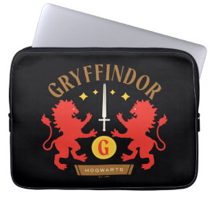 GRYFFINDOR™ House Double Lion Sword Graphic Laptop Sleeve