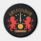 GRYFFINDOR™ House Double Lion Sword Graphic Magneet (Voorkant)