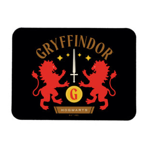 GRYFFINDOR™ House Double Lion Sword Graphic Magneet