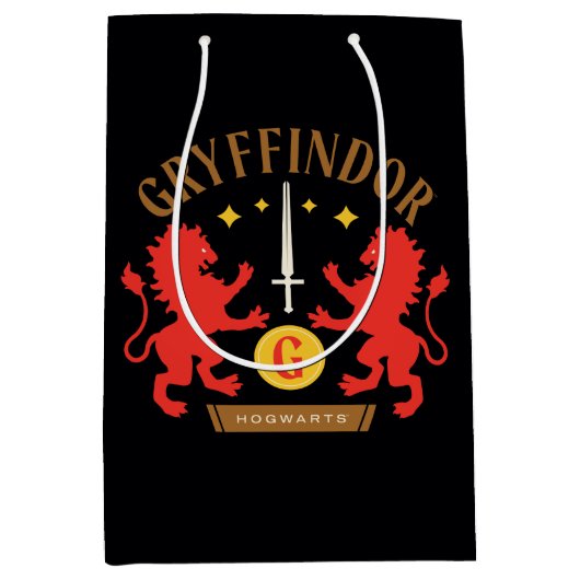 GRYFFINDOR™ House Double Lion Sword Graphic Medium Cadeauzakje (Voorkant)