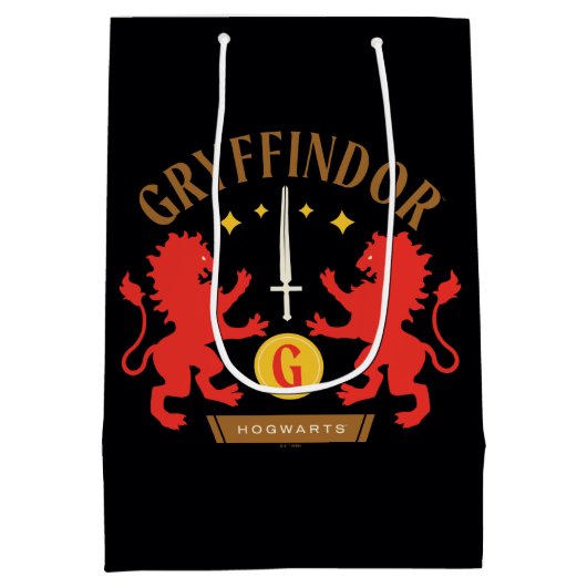 GRYFFINDOR™ House Double Lion Sword Graphic Medium Cadeauzakje (Achterkant)