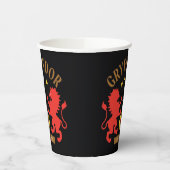 GRYFFINDOR™ House Double Lion Sword Graphic Papieren Bekers (Links)
