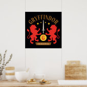 GRYFFINDOR™ House Double Lion Sword Graphic Poster (Keuken)