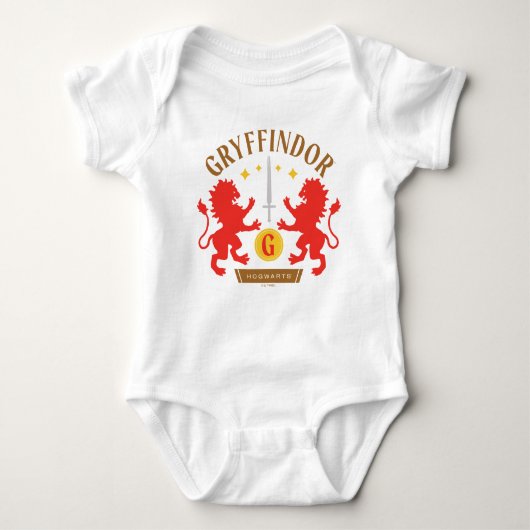 GRYFFINDOR™ House Double Lion Sword Graphic Romper (Voorkant)