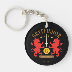 GRYFFINDOR™ House Double Lion Sword Graphic Sleutelhanger