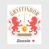 GRYFFINDOR™ House Double Lion Sword Graphic Sticker (Vel)