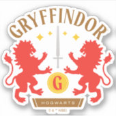 GRYFFINDOR™ House Double Lion Sword Graphic Sticker (Voorkant)