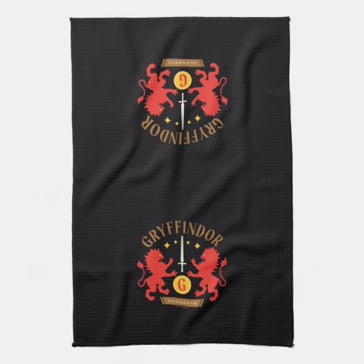 GRYFFINDOR™ House Double Lion Sword Graphic Theedoek (Verticaal)