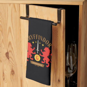 GRYFFINDOR™ House Double Lion Sword Graphic Theedoek