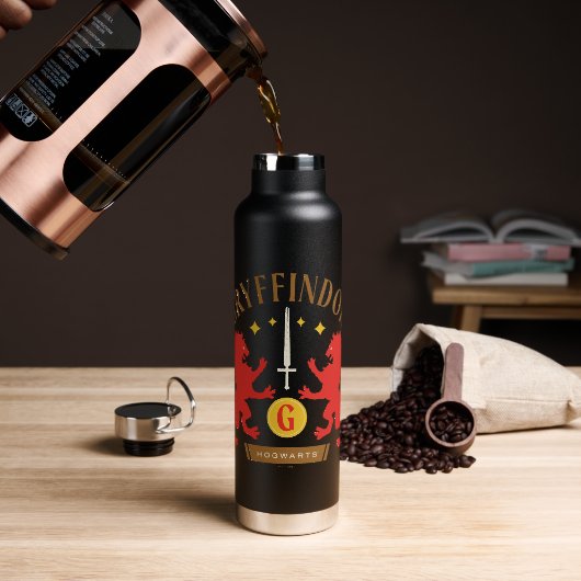 GRYFFINDOR™ House Double Lion Sword Graphic Waterfles (Koffie)