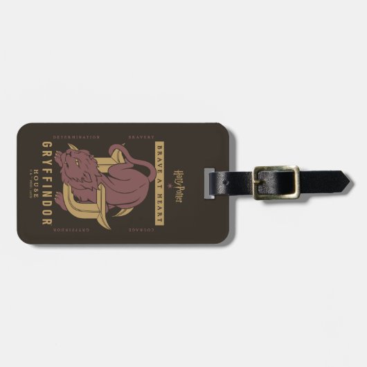 GRYFFINDOR™ Huis Dapper in hart en nieren Bagagelabel (Voorkant horizontaal)