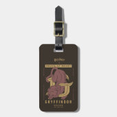 GRYFFINDOR™ Huis Dapper in hart en nieren Bagagelabel (Voorkant verticaal)