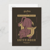 GRYFFINDOR™ Huis Dapper in hart en nieren Briefkaart (Voorkant / Achterkant)