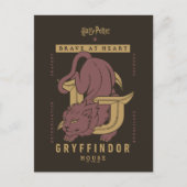 GRYFFINDOR™ Huis Dapper in hart en nieren Briefkaart (Voorkant)