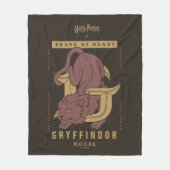 GRYFFINDOR™ Huis Dapper in hart en nieren Fleece Deken (Voorkant)