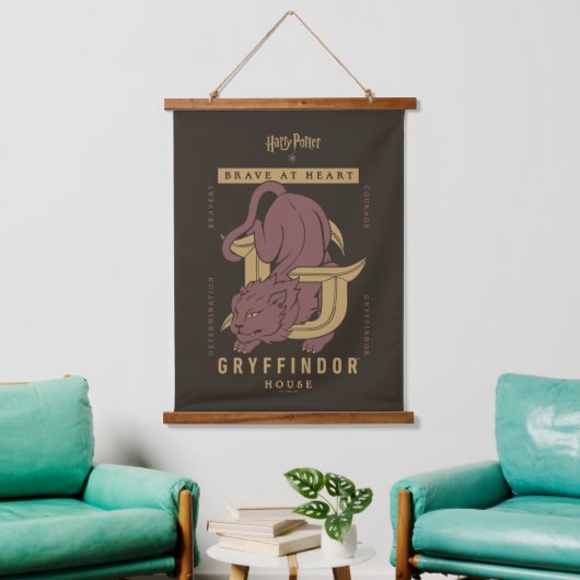 GRYFFINDOR™ Huis Dapper in hart en nieren Hangend Wandkleed (Woonkamer)