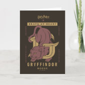 GRYFFINDOR™ Huis Dapper in hart en nieren Kaart (Voorkant)
