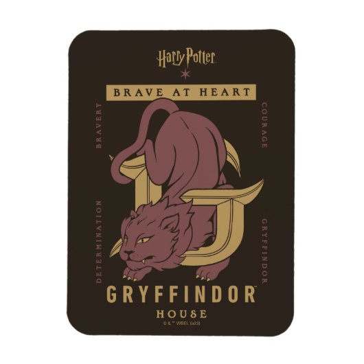 GRYFFINDOR™ Huis Dapper in hart en nieren Magneet (Verticaal)
