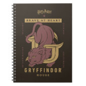 GRYFFINDOR™ Huis Dapper in hart en nieren Notitieboek (Voorkant)