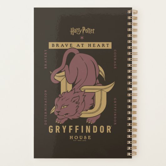 GRYFFINDOR™ Huis Dapper in hart en nieren Planner (Achterkant)