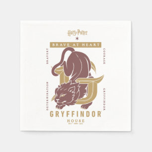 GRYFFINDOR™ Huis Dapper in hart en nieren Servet