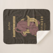 GRYFFINDOR™ Huis Dapper in hart en nieren Sherpa Deken (Voorkant (horizontaal))