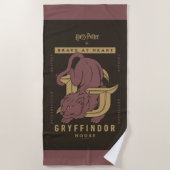 GRYFFINDOR™ Huis Dapper in hart en nieren Strandlaken (Voorkant)