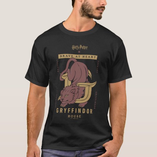 GRYFFINDOR™ Huis Dapper in hart en nieren T-shirt (Voorkant)