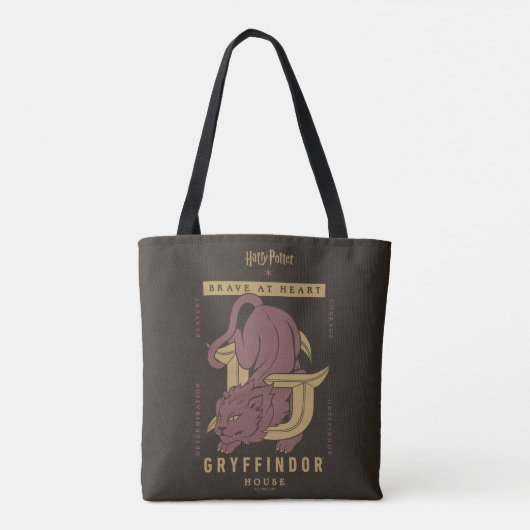 GRYFFINDOR™ Huis Dapper in hart en nieren Tote Bag (Achterkant)