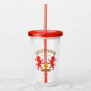 GRYFFINDOR™ Huis Dubbele Leeuw Zwaard Grafiek Acryl Drinkbeker