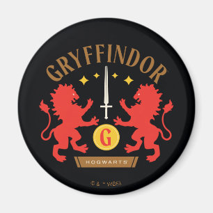 GRYFFINDOR™ Huis Dubbele Leeuw Zwaard Grafisch Magneet