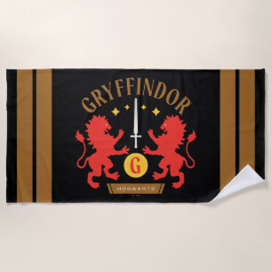 GRYFFINDOR™ Huis Dubbele Leeuw Zwaard Grafisch Strandlaken