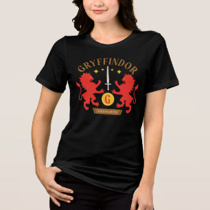 GRYFFINDOR™ Huis Dubbele Leeuw Zwaard Grafisch Tri-Blend Shirt