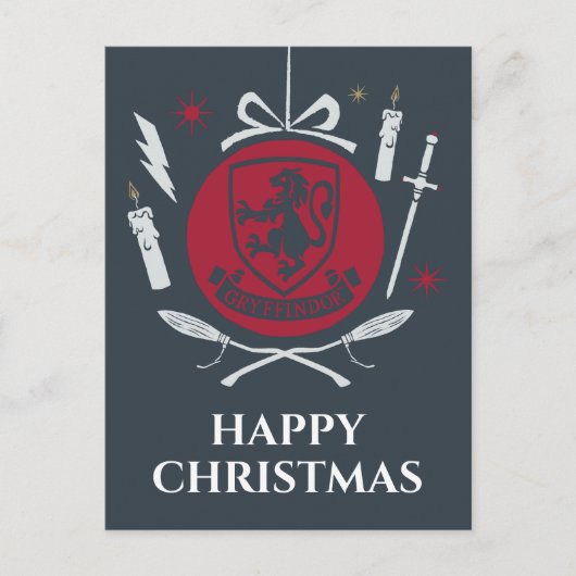 GRYFFINDOR™ Kerstbal Graphic Feestdagenkaart (Voorkant)