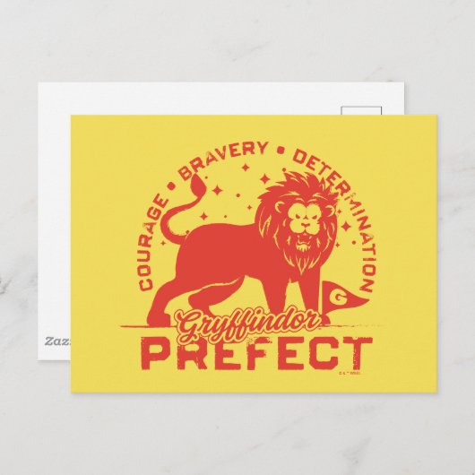 GRYFFINDOR™ Prefect Badge Briefkaart (Voorkant / Achterkant)