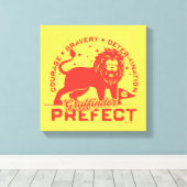 GRYFFINDOR™ Prefect Badge Canvas Afdruk (Insitu (Houten vloer))