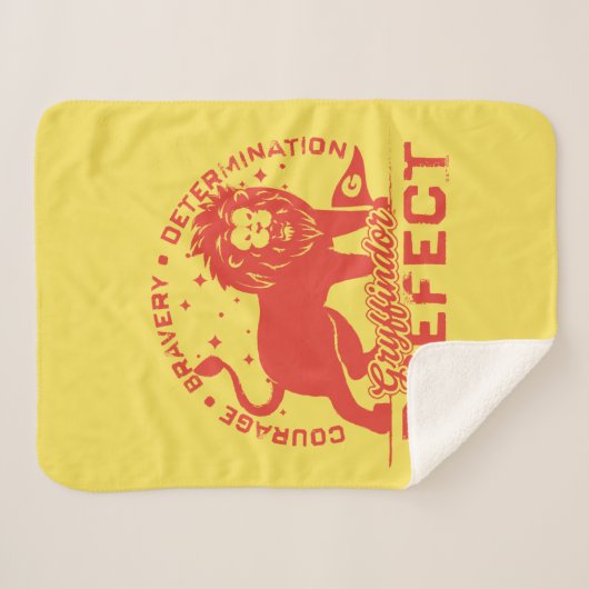 GRYFFINDOR™ Prefect Badge Sherpa Deken (Voorkant (horizontaal))