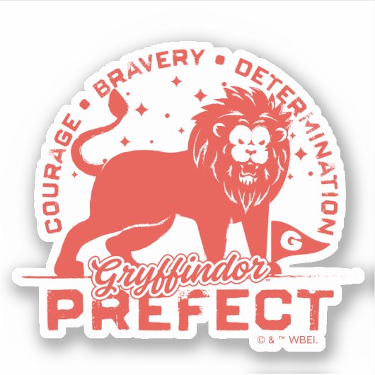 GRYFFINDOR™ Prefect Badge Sticker (Voorkant)